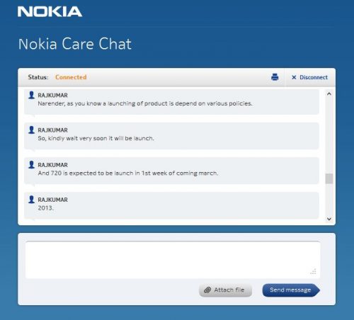 Nokia Chat - Lumia 720
