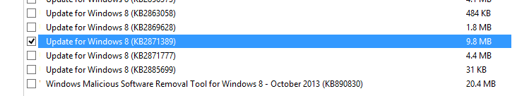 KB 2871389 update windows