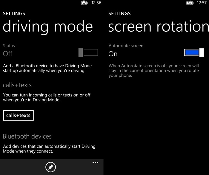 gdr 3 driving mode + screen rotation lock