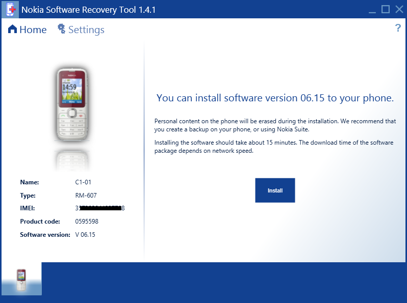 nokia software recovery tool for retail