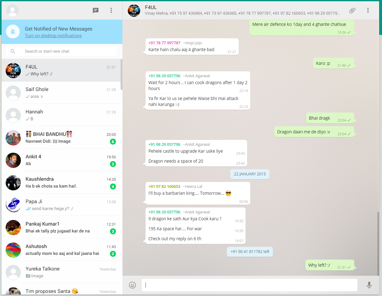 video chat whatsapp desktop