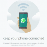 whatsapp web requires connected phone
