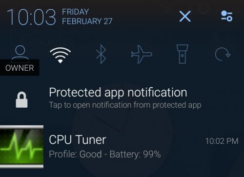 protected app notification cyanogen