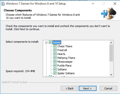 Setup Windows 7 games for Windows 10