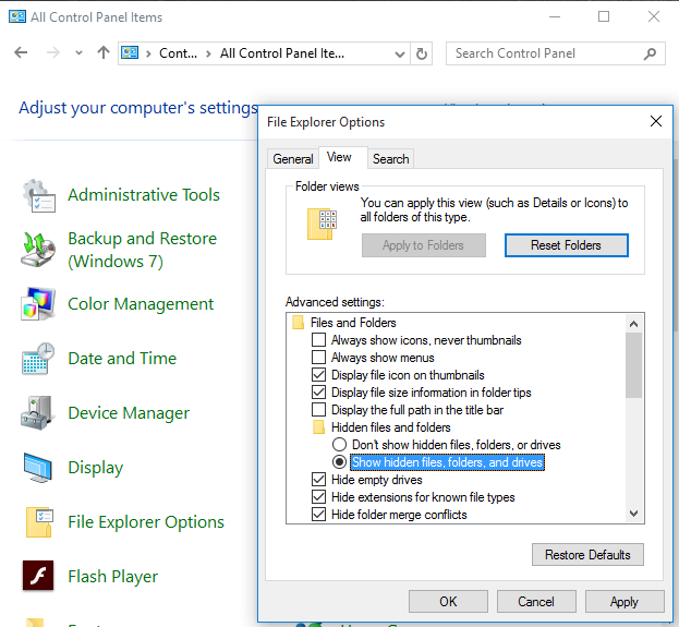 create new folder option missing windows 10