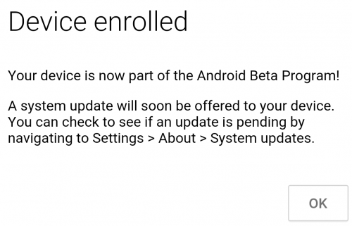 Android N- Device Enrolled