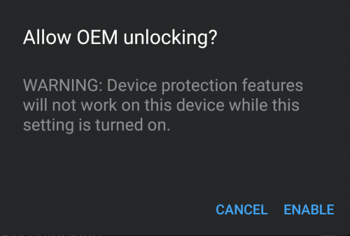 Enable OEM Unlock Option on OnePlus 5