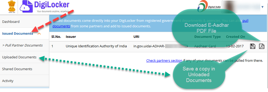 Digital Aadhar Card is now Accessible in DigiLocker App ...