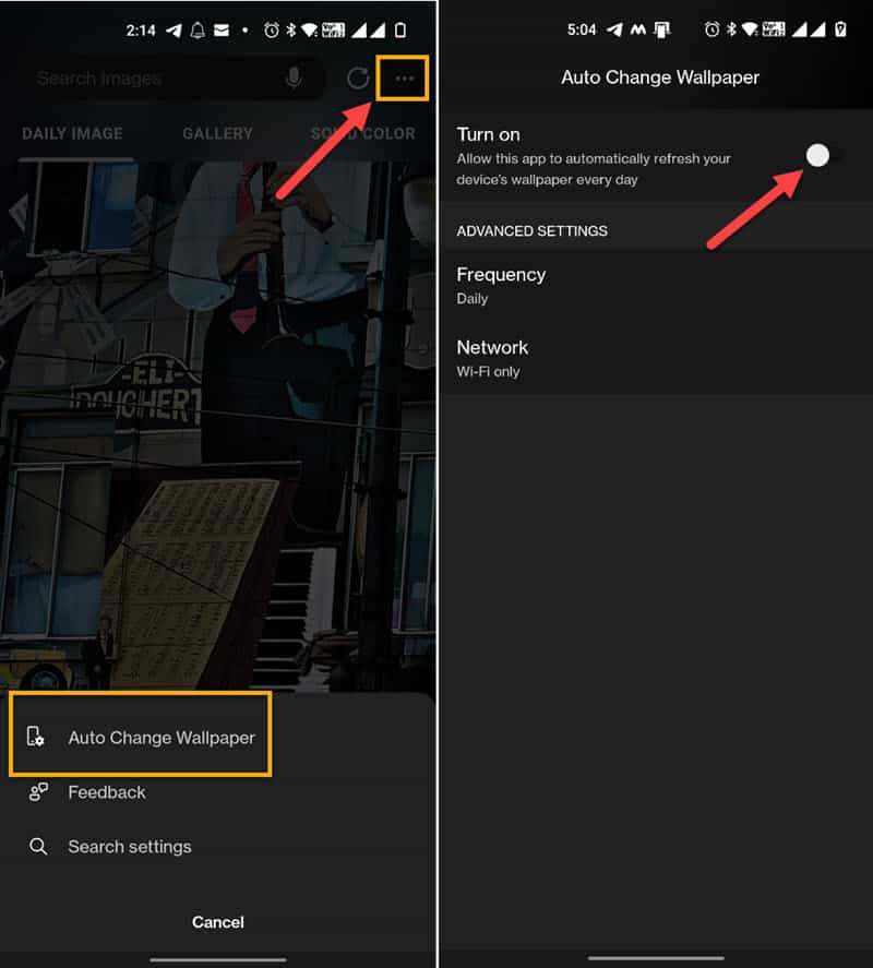Configure Microsoft Start app to set daily Bing picture as wallpaper