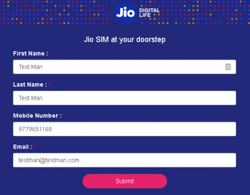 Order Jio SIM Online