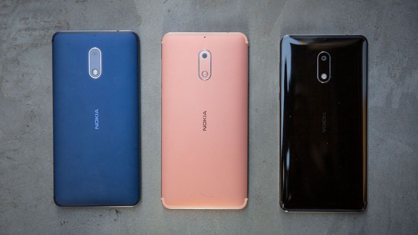 Nokia 6 in Blue, Copper and Arte Black
