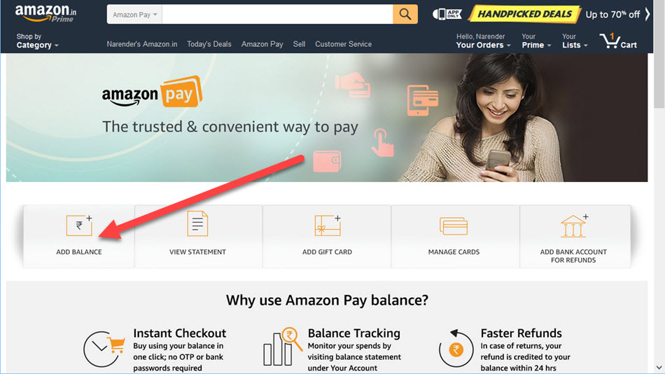 Add Balance to Amazon Pay for Nokia 6