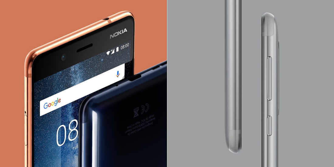 Nokia 8 front back sides