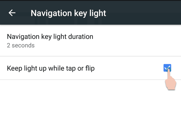 Navigation key light settings - Nokia 6
