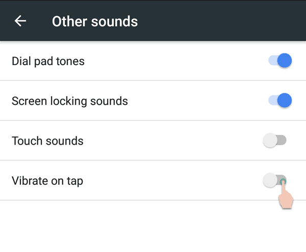 Other Sounds > Sound Settings in Nokia 6