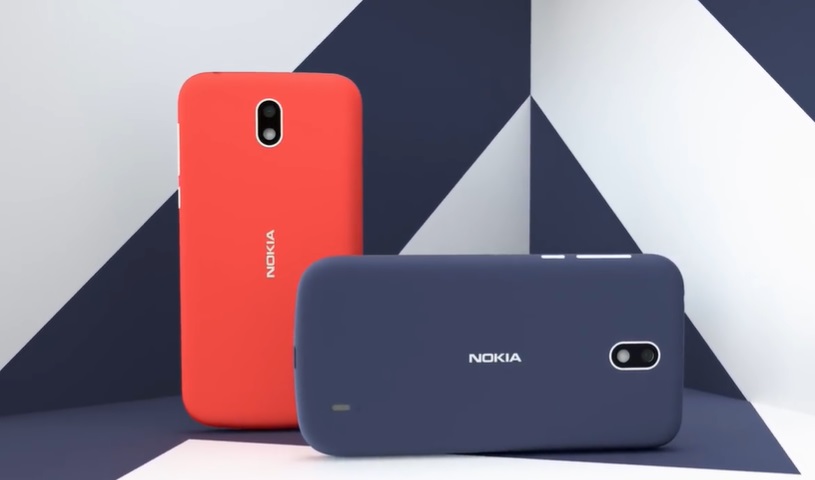 Nokia 1 Red and Blue (back)