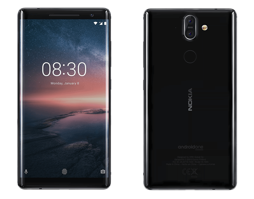 Nokia 8 Sirocco Front and Back