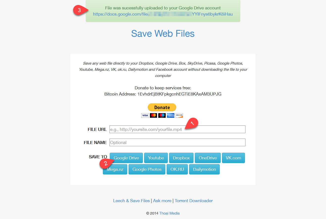 save web files from url to google drive