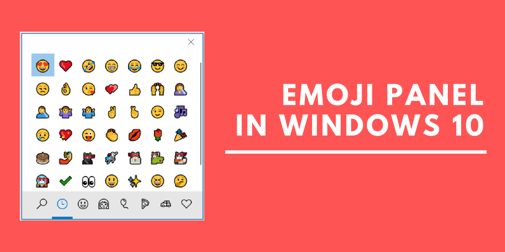 Emoji pane lin Windows 10 April 