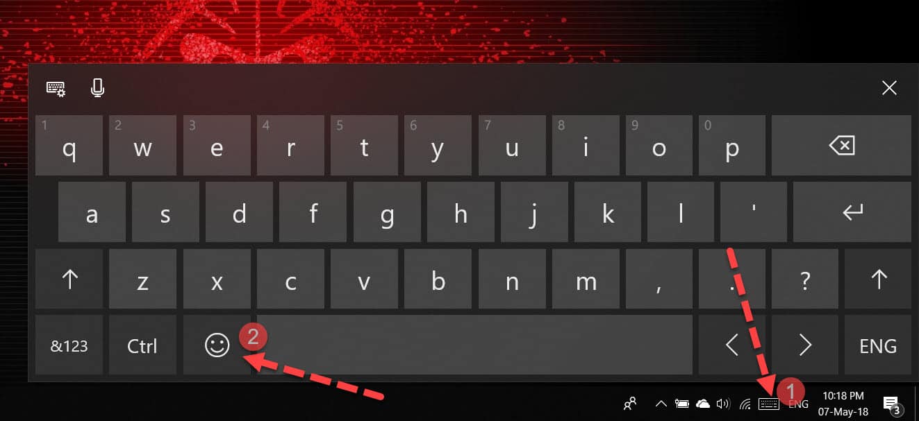 touch keyboard Windows 10 April Update