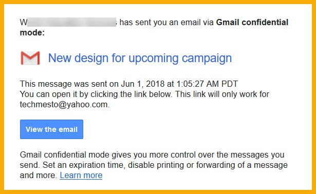 Send emails using Gmail's confidential mode