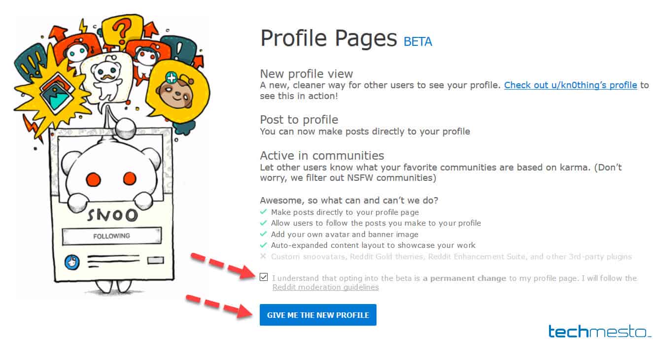 Activate Reddit profile pages