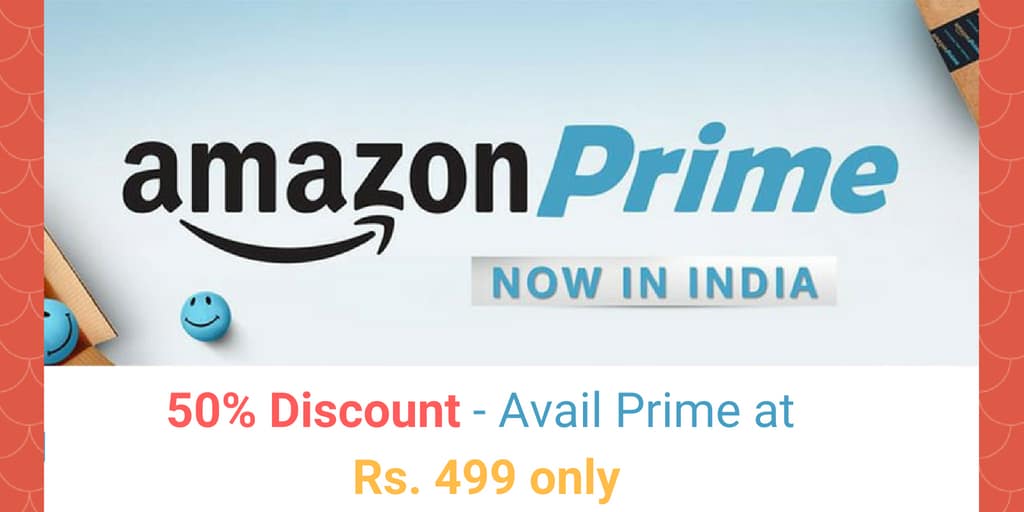 50% Discount _ Avail prime for Rs. 499 only