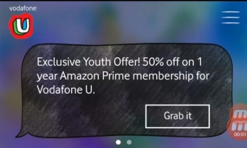 Get  Prime Membership for ₹499 only [50% discount by Vodafone]