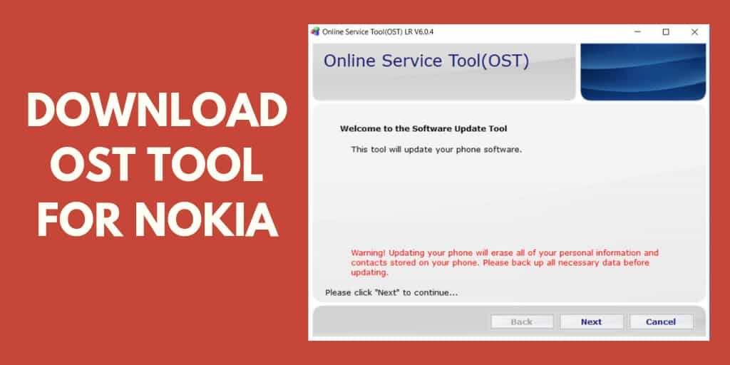 Download OST flash tool for Nokia