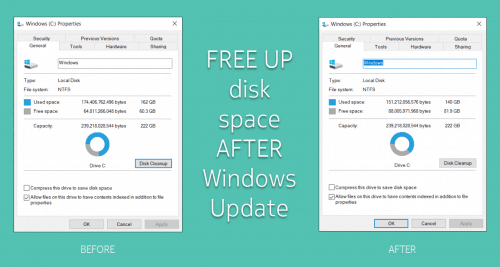 windows 10 reclaim disk space