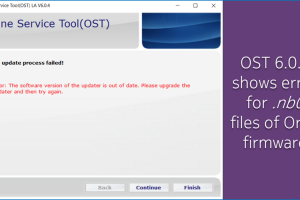 Software updater out of date error on OST 6.0.4