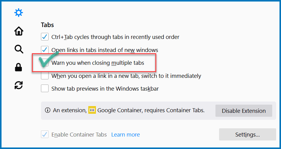 how to restore tabs on firefox