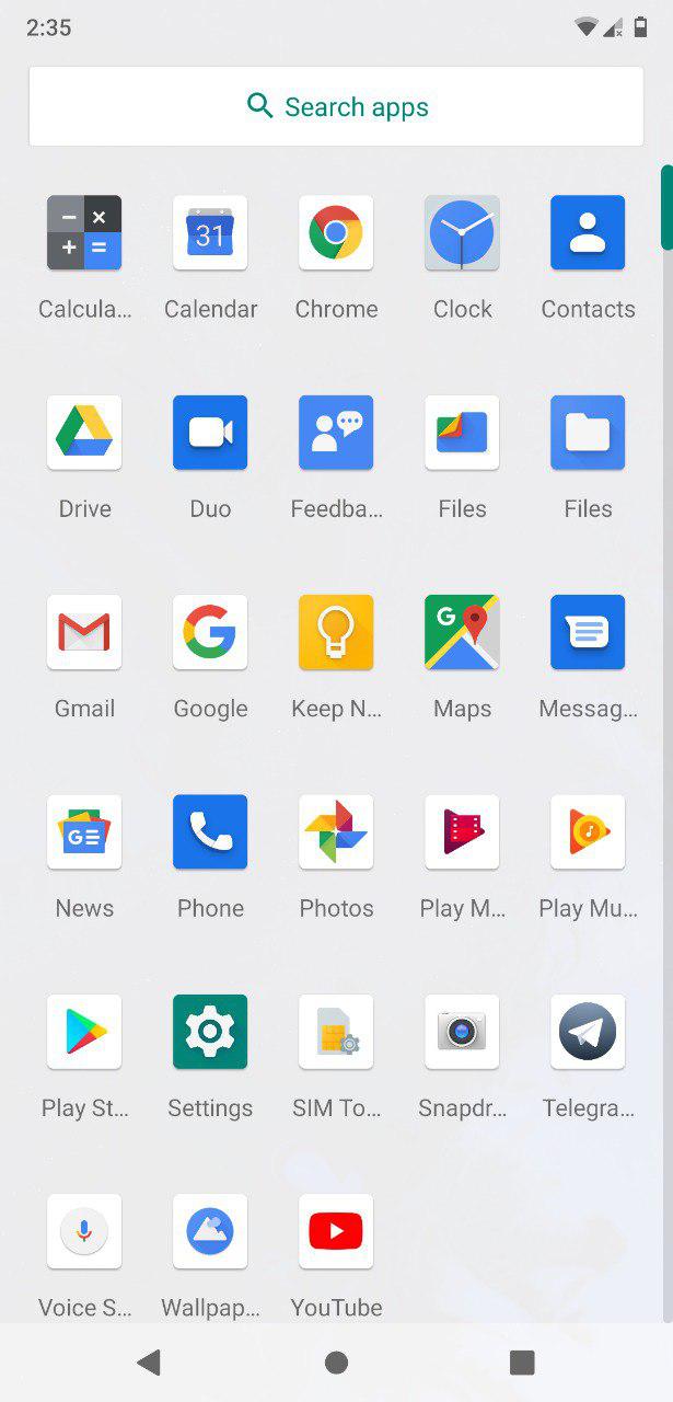 All Apps on Android Q