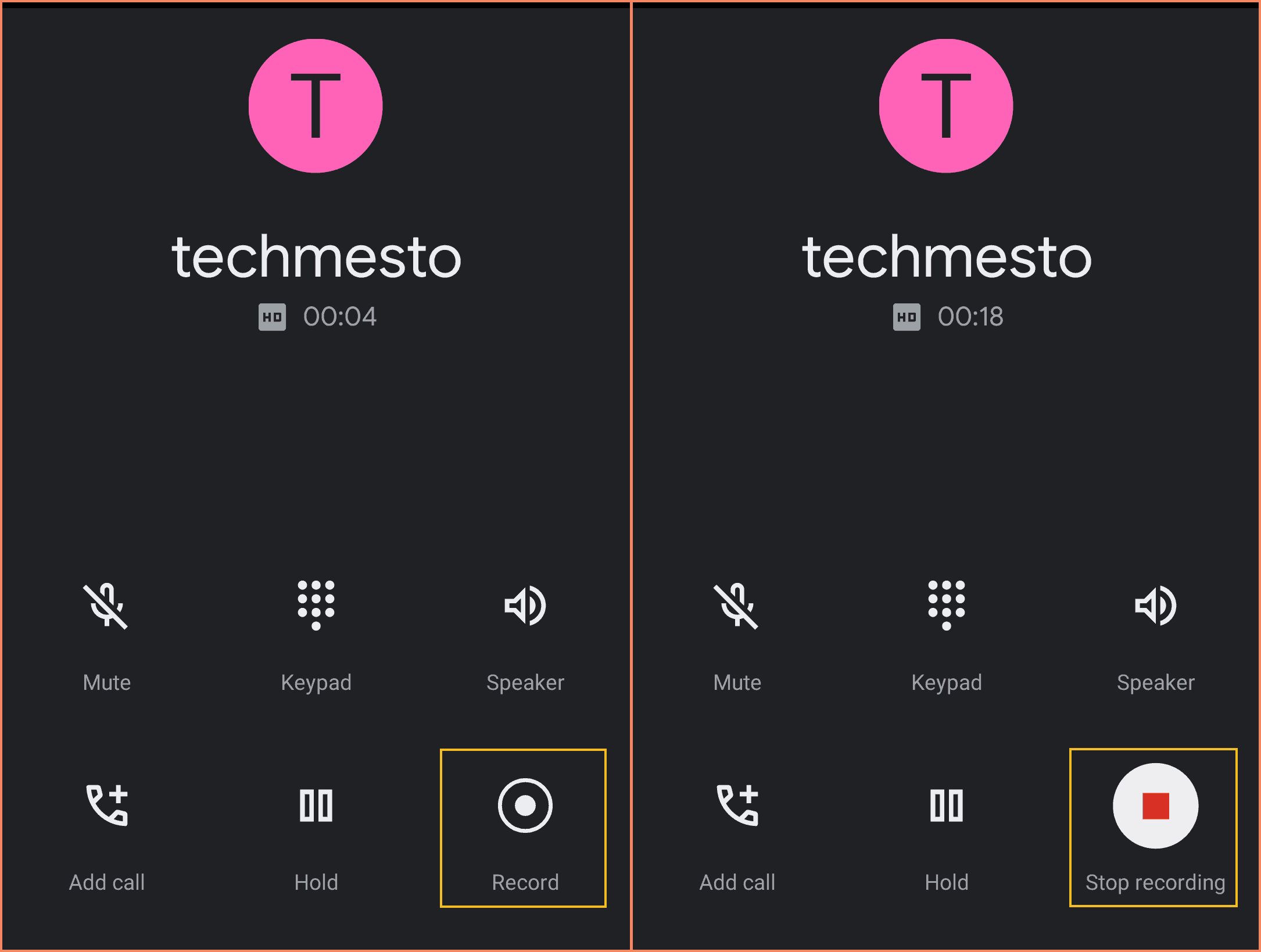 Start and stop call recording in the Google Phone app on Nokia phones