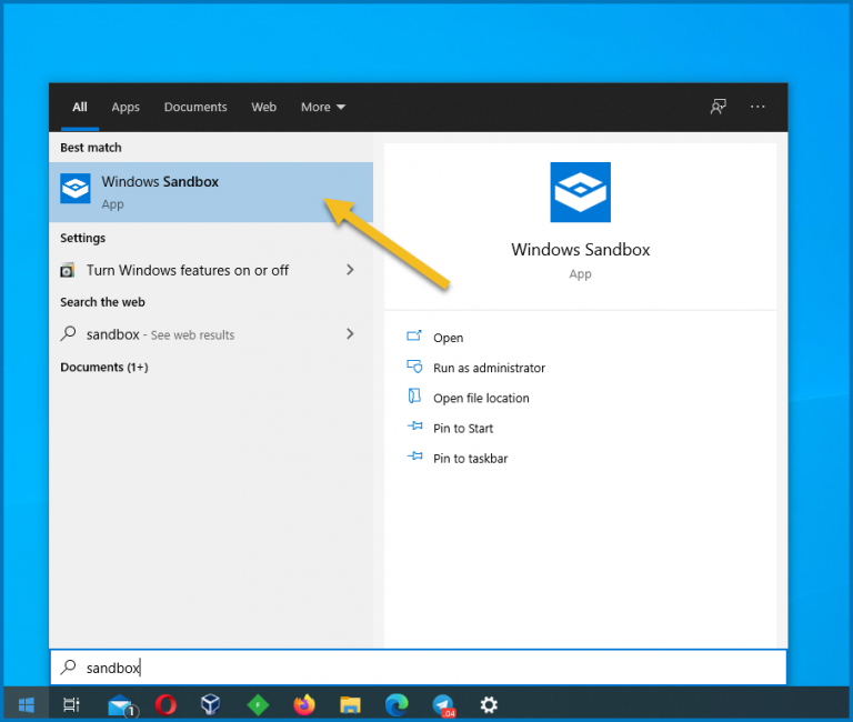 how to get windows sandbox on windows 10 pro