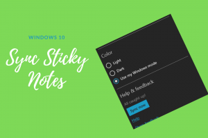 Sync Windows 10 sticky notes