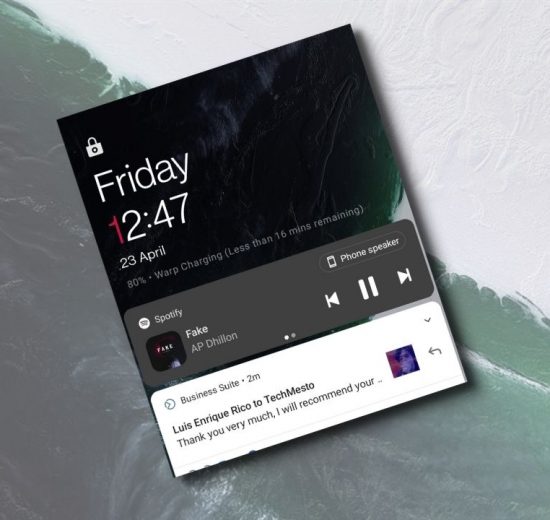 Lock screen on OnePlus Nord