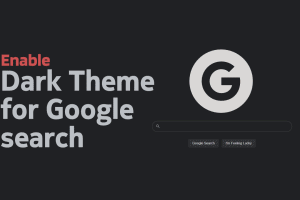 Dark Theme Google search