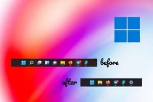 Disable chat, search and other default icons from Windows 11 taskbar