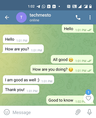 Telegram chat