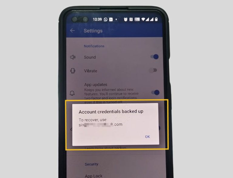 Backup microsoft authenticator accounts restore on a new smartphone