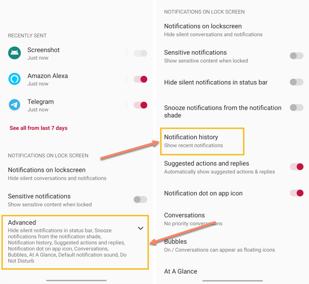 Notification History In Android Lets You Re-check Dismissed Notifications