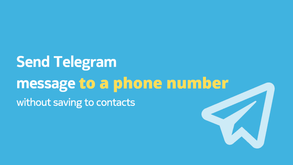 how to message someone on telegram with number