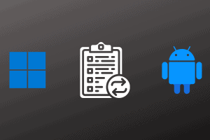 Sync clipboard text between Android smartphones and Windows PC