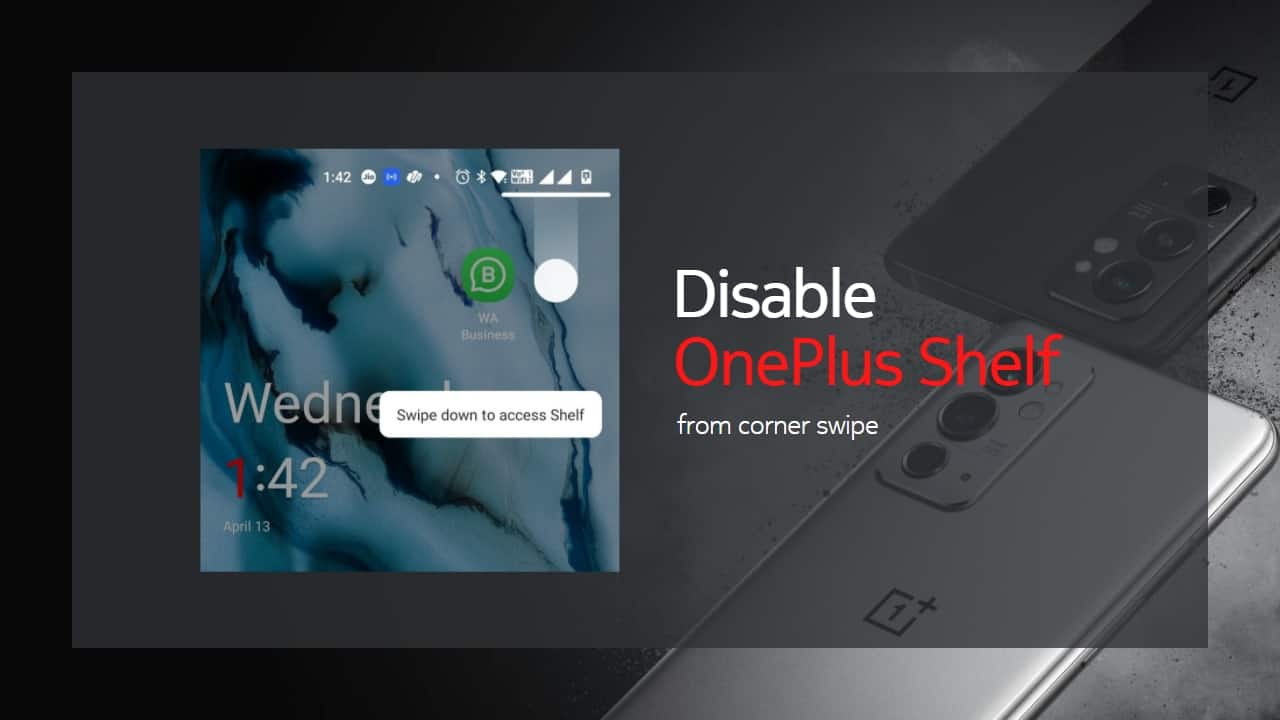 Disable OnePlus Shelf from corner swipe