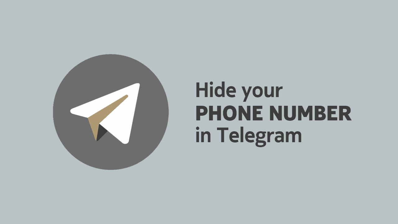 Hide phone number in Telegram