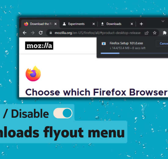 Enable the new downloads flyout menu in Chrome browser