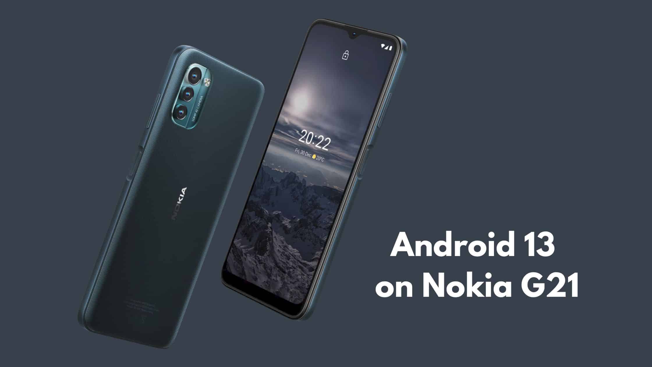 Nokia G21 receives Android 13 update