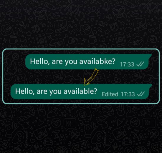 How to Edit Messages in WhatsApp tio make corrections