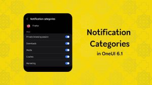 Enable Notification Categories in OneUI